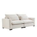 Beige Corduroy Sofa Couch, Deep Seat Couches For Modern Living Room Apartment Office Beige Corduroy 2 Seat