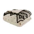 3 Piece Cotton And Flax Linen Blend Comforter Set Natural King Cal King King White Black Cotton