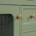 30 Inch Bathroom Vanity With A Soft Close Glass Door, Adjustable Shelves, And Three Drawers Green Bathroom Solid Wood Mdf Glass