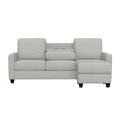 Drason Gray Reconfigurable Sectional Gray Foam Engineered Wood 3 Seat