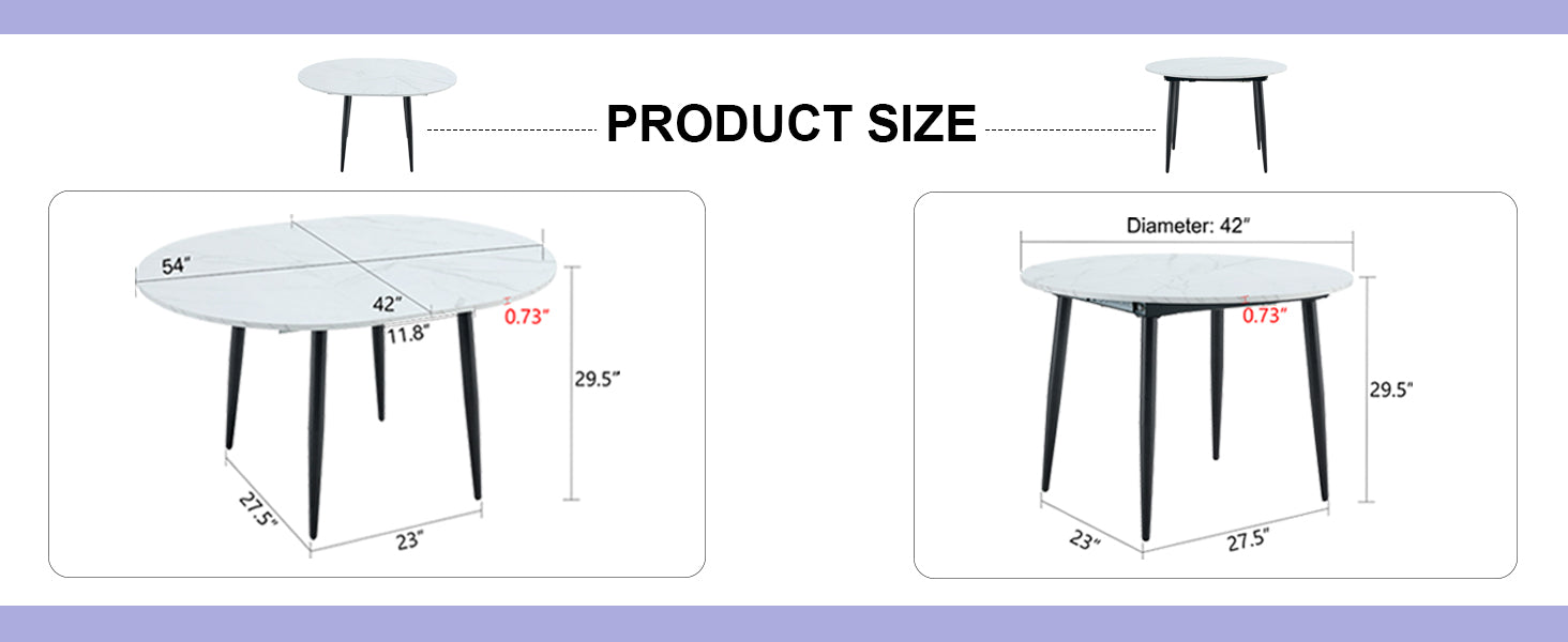 With A Clever Retractable Mechanism, The Mdf Table Top And Black Metal Legs And Has A Smooth And Delicate Surface. The Unique Look Creates The Sleekof A Modern Home. White Mdf Metal