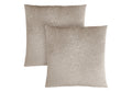 Pillows, Set Of 2, 18 X 18 Square, Insert Included, Decorative Throw, Accent, Sofa, Couch, Bedroom, Beige Hypoallergenic Polyester, Modern Taupe Polyester Polyester