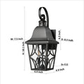Outdoor Wall Light Fixtures, Waterproof Exterior Wall Sconce Porch Lights, Matte Black Outdoor Wall Lantern With Clear Glass, Outside Wall Mount Lighting For House, Garage, Front Door 2 Pack Black