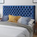 Bierman Headboard Queen Navy Blue Velvet