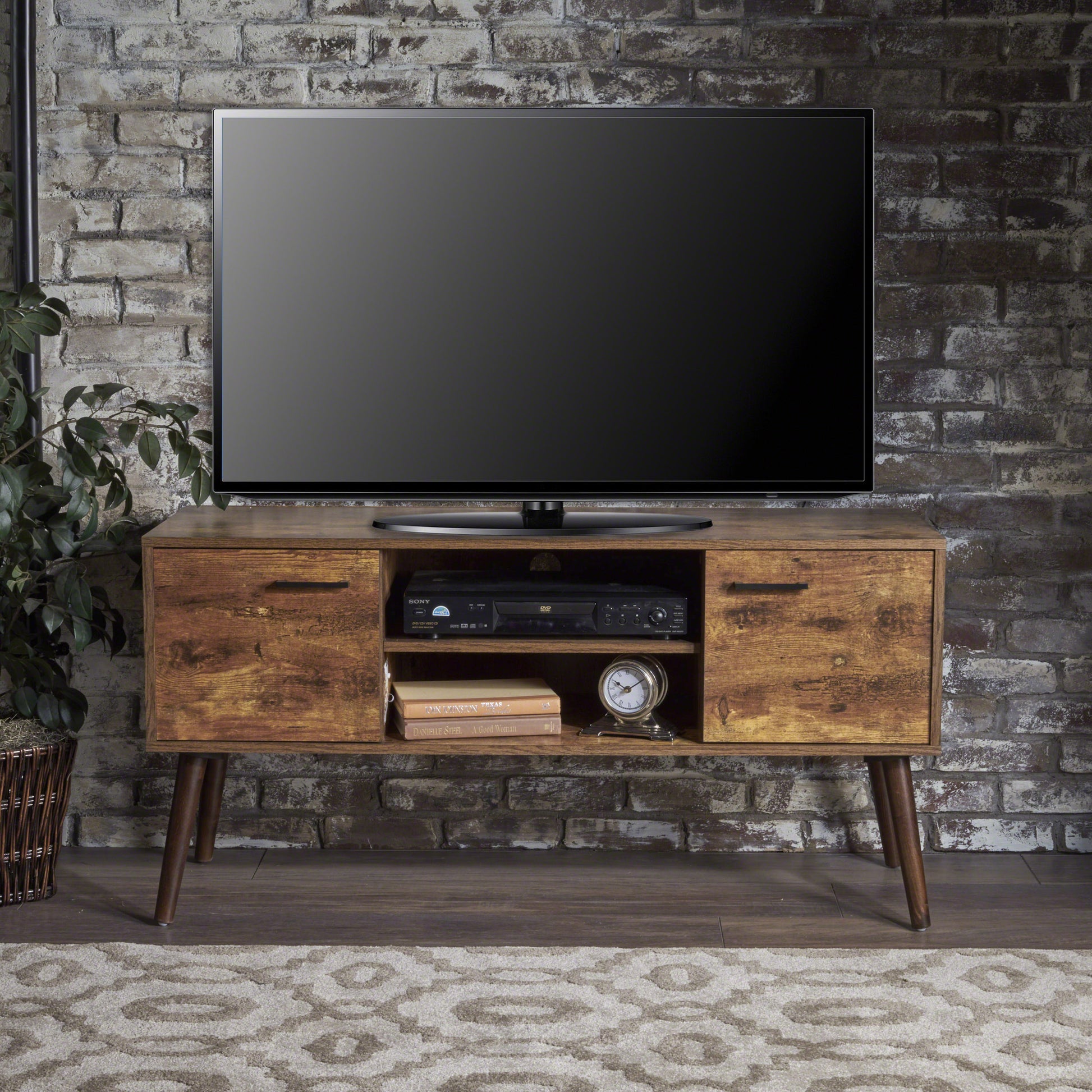 Tv Cabinet Old Pine 40 49 Inches Rubber Wood