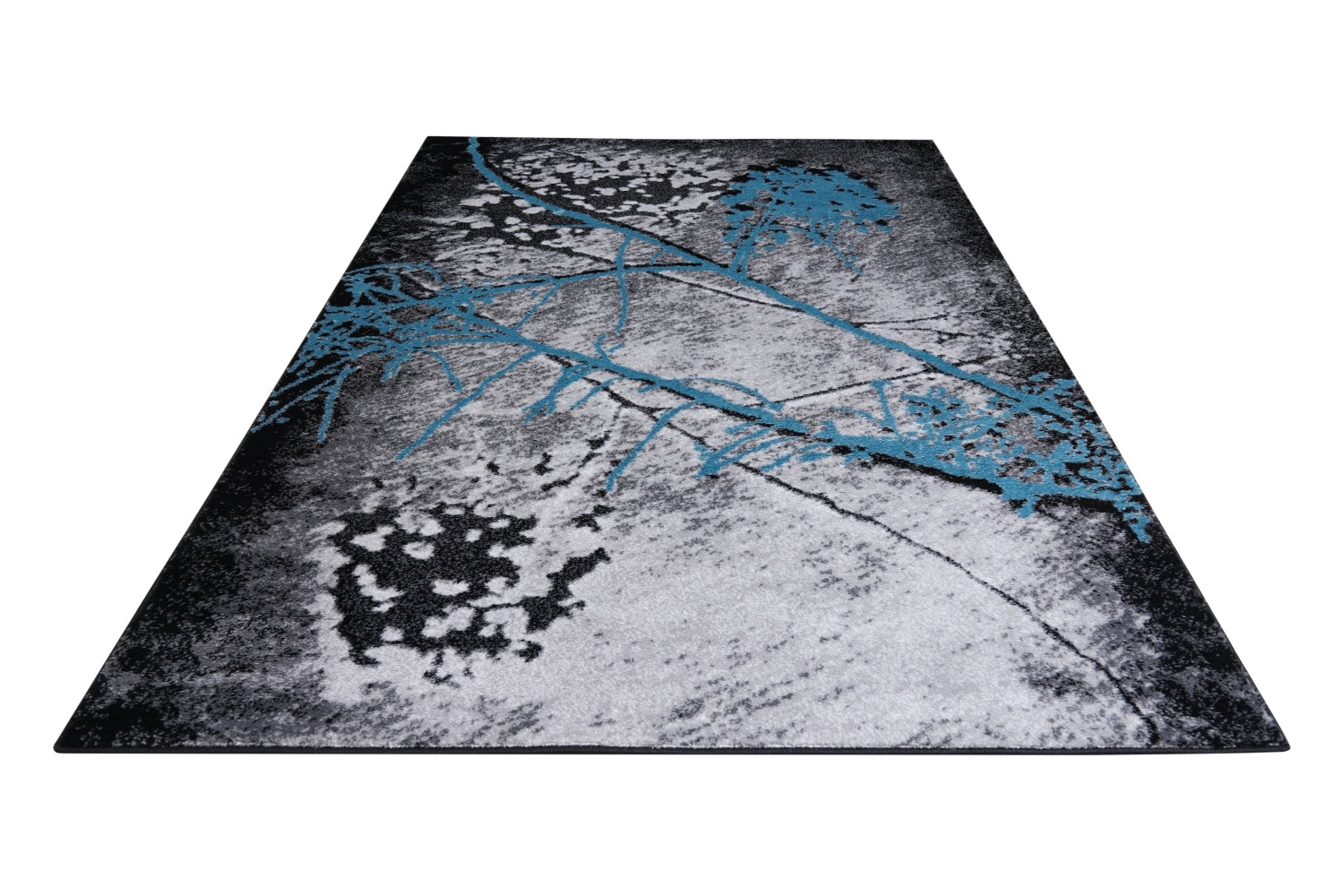 Jersey Area Rugs, Carpets For Livingroom, 7X10 Area Rugs ,2032 Black Blue Rectangle 8&10 Black Blue White Stripes Contemporary Abstract Polypropylene