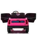 24V10A Two Seater Kids Ride On Electric Pickup, Kids Ride On Toy W Parents Remote Control,4Wd 800W Motors,Two Safety Belts,High Gate Safety Design,Usb,Bluetooth, Speed 2.49 3.73Mph For Kids Aged 3 . Rose Red 50 99 Lbs Polypropylene