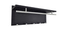 Esyspot Metal Powder Coating Hook Wall Mounted With Shelf Black Bedroom Contemporary Metal Chrome,Metal