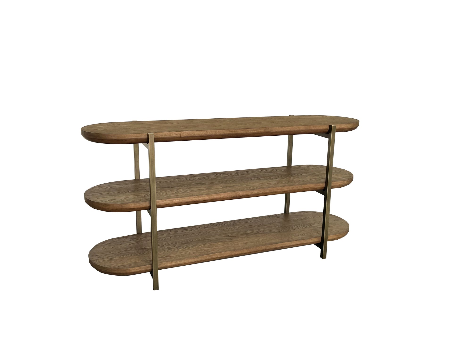 Console Table Latte Light Brown Mdf Metal