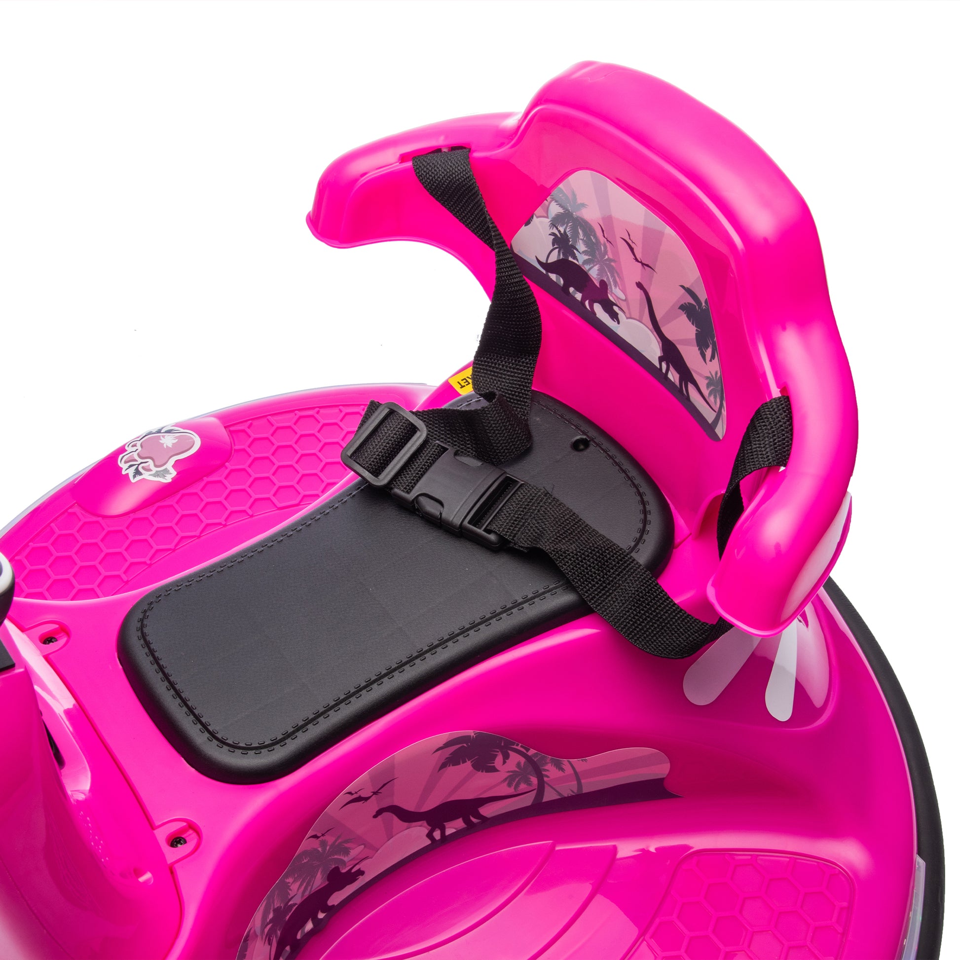 12V Kids Ride On Bumper Car W Parents Control,Rotate 360 Degrees,Two Handed Switch For Direction Control,Bumper Strip,Light Belt,Mp3 Music,Bluetooth,Provide A Speed Of 0.75Mph For Kids Of 2 5 Rose