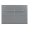 Queen Size Murphy Bed Wall Bed,Gray Queen Gray Plywood