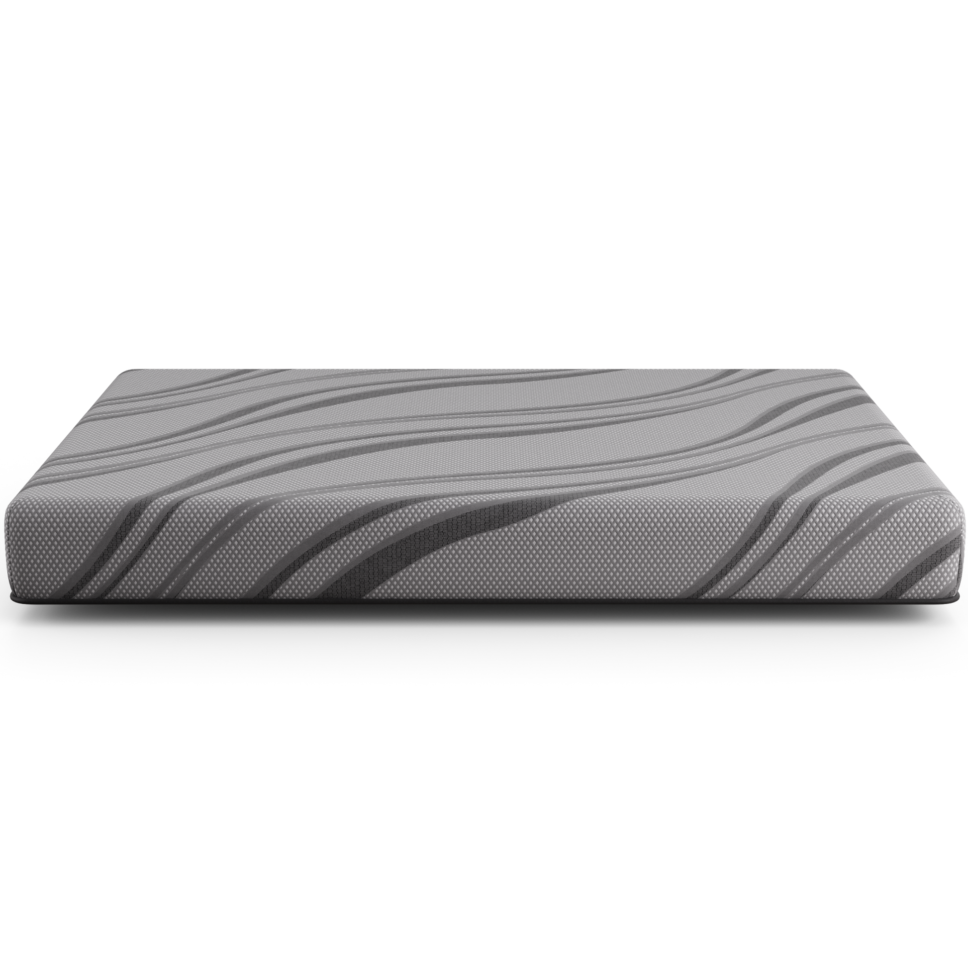 Bib: Nl 8" Pro Gel Foam Firm Eastern King Gray Memory Foam Fabric King