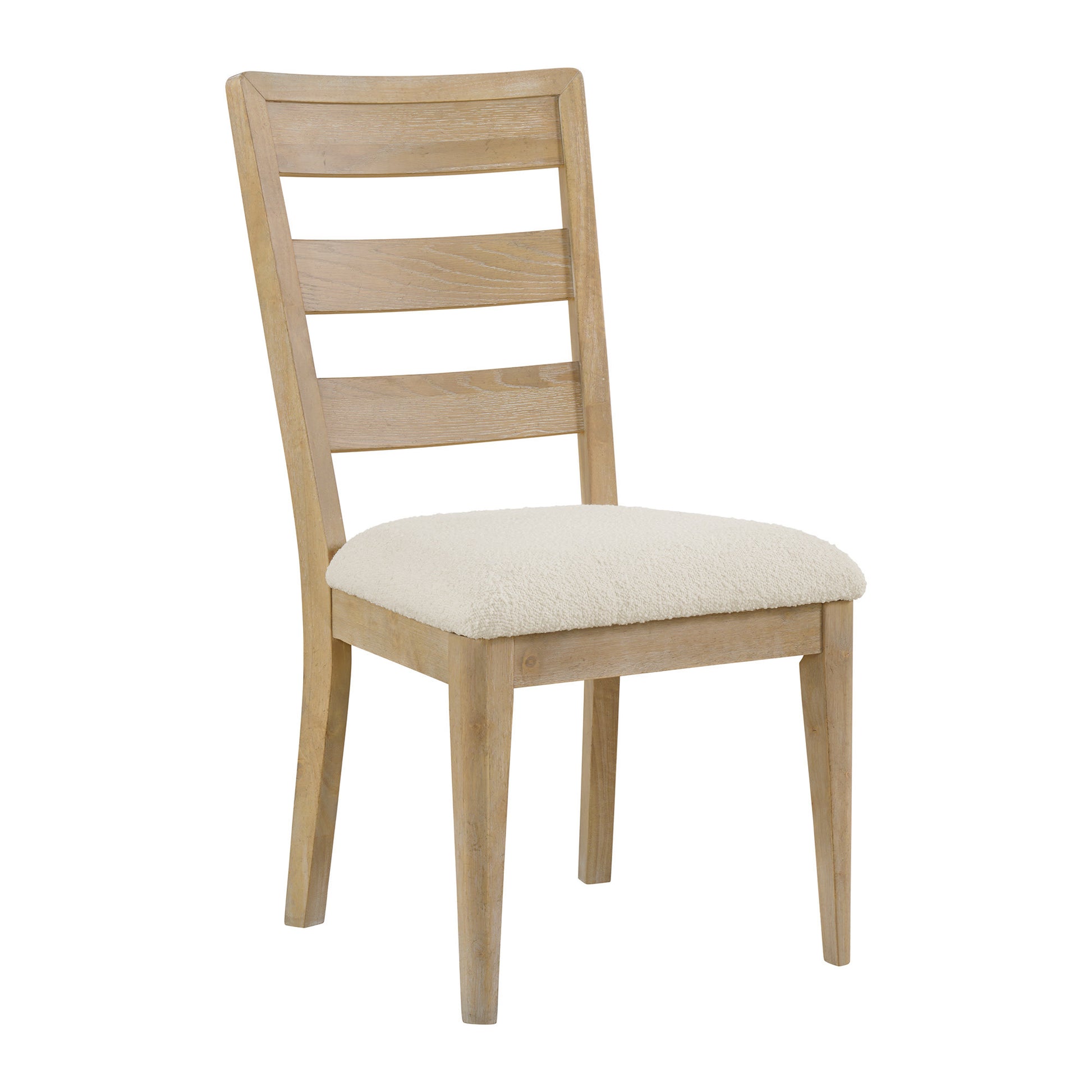 C Brown Upholstered Dining Chair, Set Of 2 Brown Solid Wood