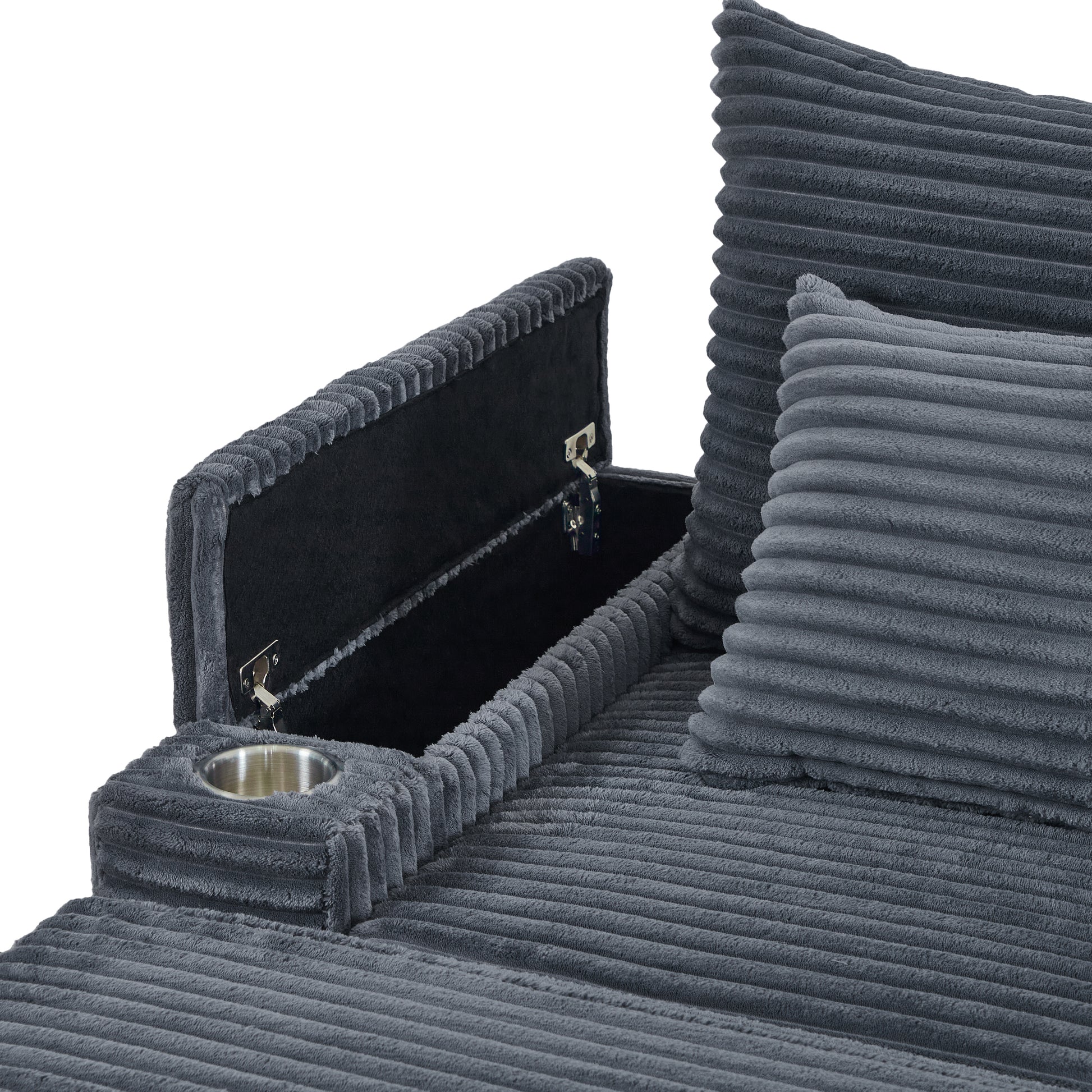 Seat Grey Grey Plywood 2 Seat