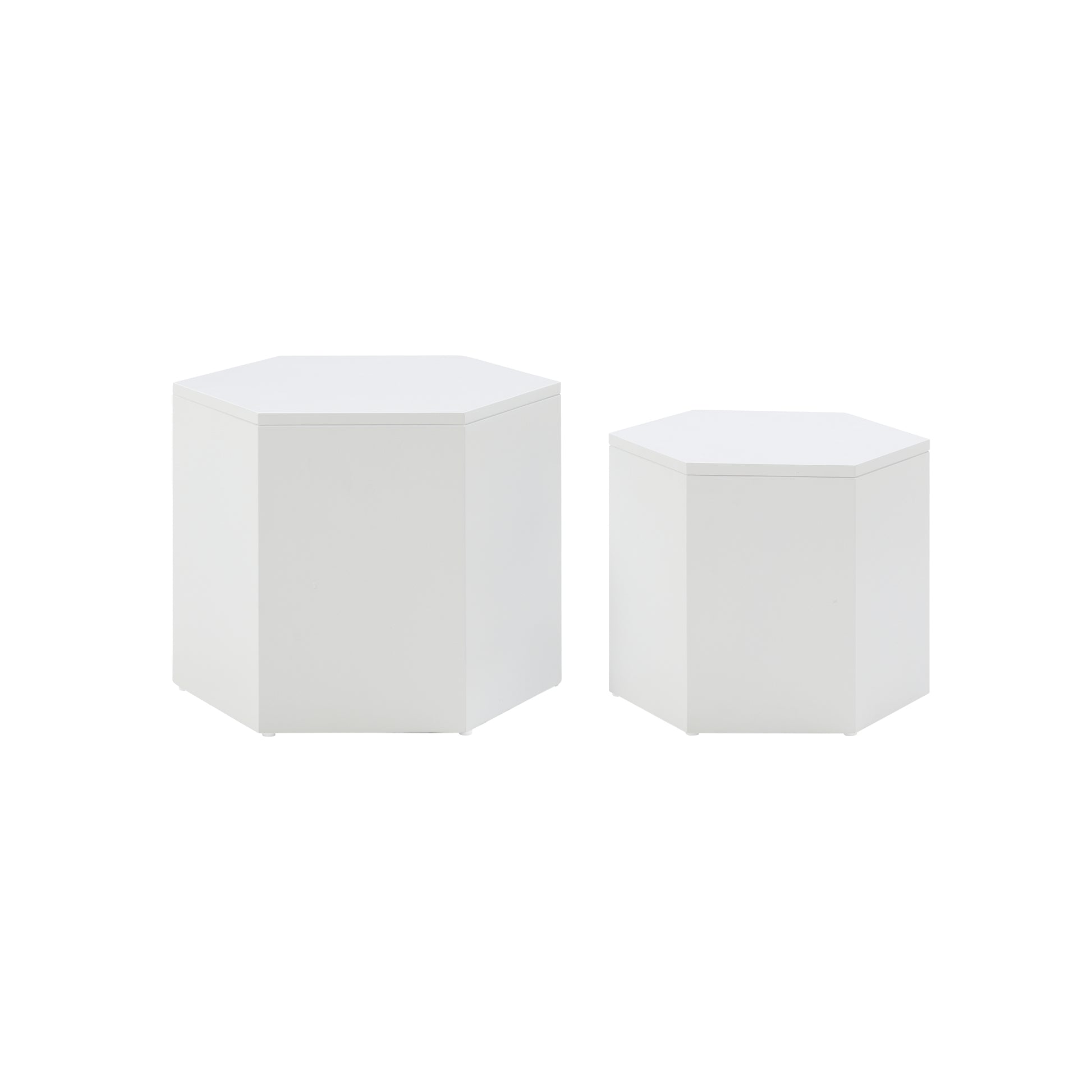 Coffee Tables,Mdf With Ash Oak Walnut Veneer Side Table Coffee Table End Table Nesting Table Set Of 2 For Living Room,Office,Bedroom, White Oak, 2Colors White Primary Living Space Modern Coffee & End Tables Mdf