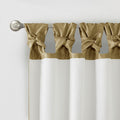 Twist Tab Lined Window Curtain Panel Only 1 Pc Panel Bronze Polyester