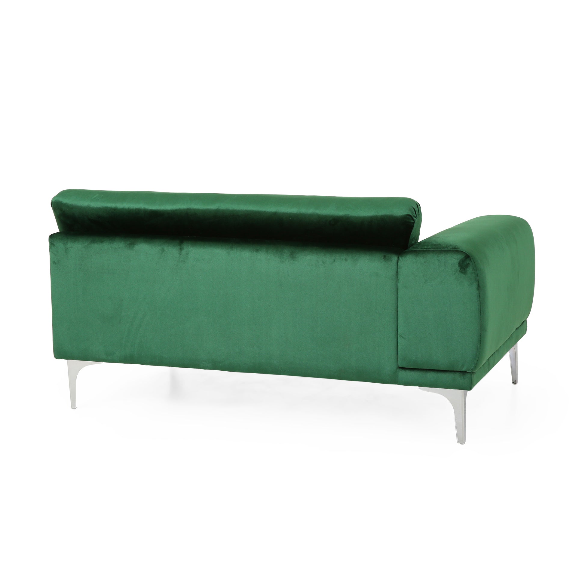 Mirod Comfy 4 Seat Sofa With Metal Legs, Modern For Living Room And Study Emerald Velvet 4 Seat