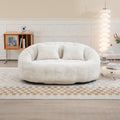 Coolmore Bean Bag Sofa Lazy Sofa Durable Comfort Lounger High Back Bean Bag Chair Couch For Adults And Kids, Indoor & Outdoor, Accent Floor Soft Lounge Chair Beige Chenille Beige Foam Chenille 2 Seat