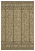 Earth Gc Ntl1008 Jute Black 2 Ft. 7 In. X 7 Ft. 3 In. Indoor Outdoor Area Rug Natural Black Polyester Polypropylene