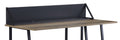 Garima Writing Desk, Rustic Oak & Black Finish Of00321 Black Mdf Metal