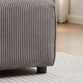 Multi Module Combination Style Sofa For Living Room, Bedroom And Other Lounge Spaces, Modern Minimalist Corduroy Combination Sofa With 2 Comfort Cushions With Usb & C Charging Ports,Gray,Two Sets Gray Foam Fabric 8 Seat