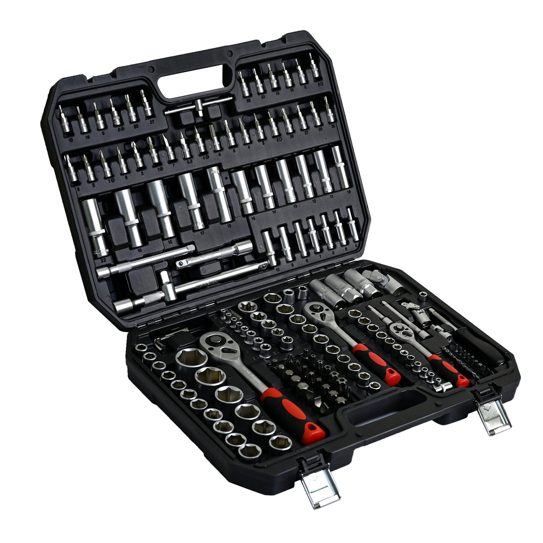 Tool Set Socket And Ratchet Wrench Toolbox, 171Pcs Tool Box, Universal Home Car Repair Tool Set For Men And, Perfect For Homeowners, Diy Enthusiasts, And Mechanics Black Carbon Steel