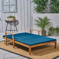 Perla Double Chaise Lounge Teak Acacia Wood