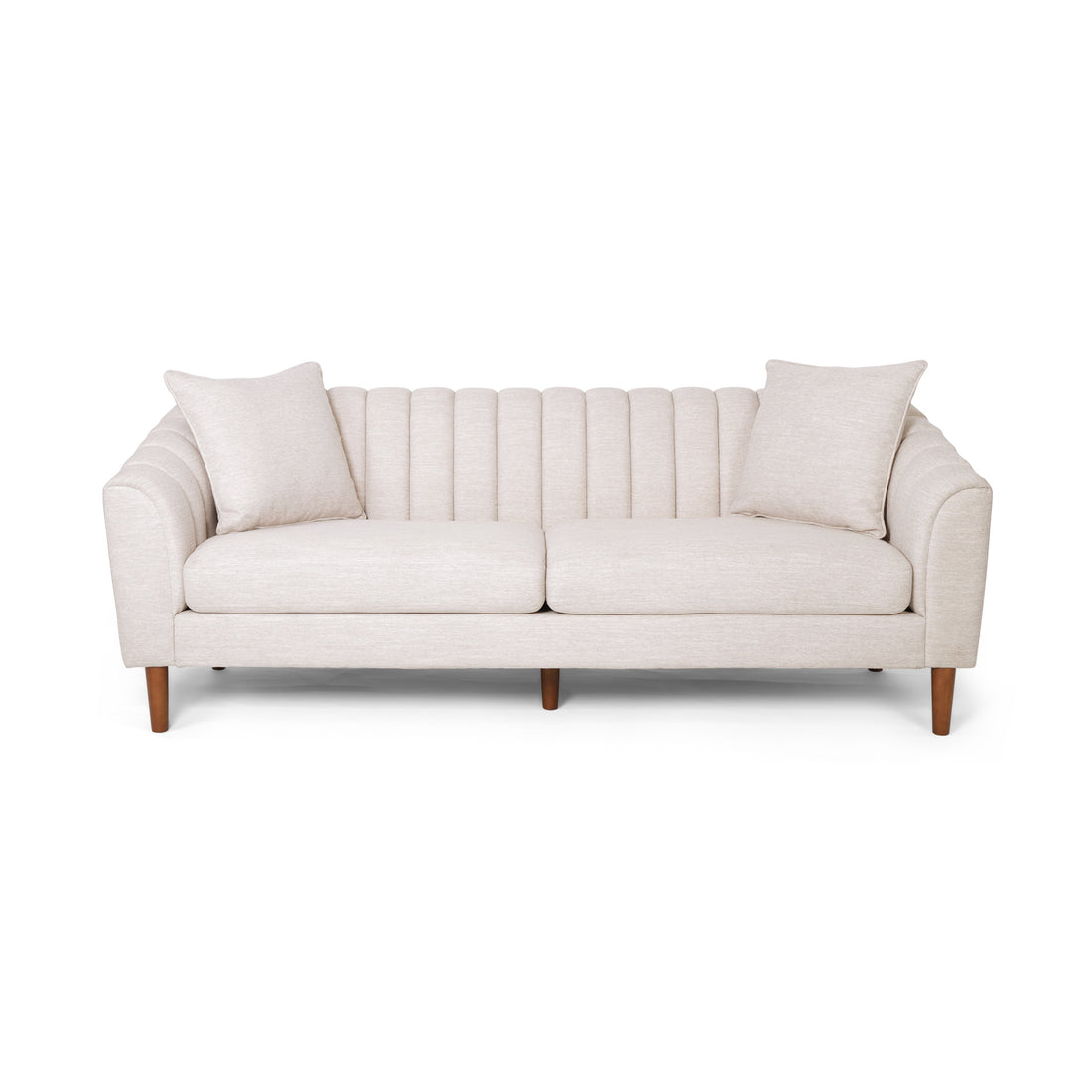 66957.00Abge 3 Seater Sofa A Carton Beige Brown Wood Primary Living Space Foam Fabric 3 Seat