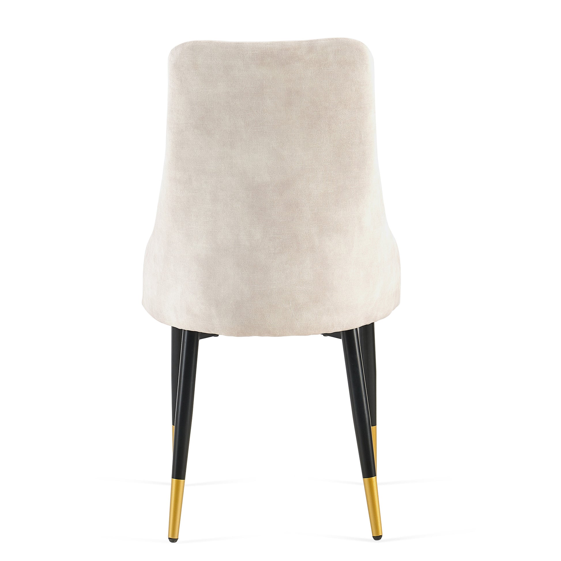 Beige Dining Chairs Set Of 4 Living Room Chair Modern Kitchen Armless Side Chair Metal Plaid Beige Dining Room Powder Coated Foam Dry Clean Modern Dining Chairs Solid Back Foam Velvet