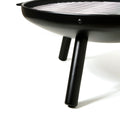 23 Inch Outdoor Fire Pit, Durable Wood Burning Fireplace Bowl With Grill Rack For Patio Garden, Backyard, Porchcamping, Bbq, Picnic Bonfire Black Garden & Outdoor Steel
