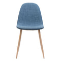 Dining Chair Blue Fabric