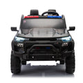24V Two Seater Kids Ride On Electric Pickup,Kids Ride On Toy W Parents Remote Control,4Wd 800W Motors,Two Safety Belts,High Gate Safety Design,Top Warning Light, Speed 2.49 3.73Mph For Kids Aged 3 . Black 50 99 Lbs Polypropylene