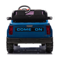 24V10A Two Seater Kids Ride On Electric Pickup, Kids Ride On Toy W Parents Remote Control,4Wd 800W Motors,Two Safety Belts,High Gate Safety Design,Usb,Bluetooth, Speed 2.49 3.73Mph For Kids Aged 3 . Blue 50 99 Lbs Polypropylene