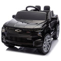 12V Kids Ride On Car W Parents Control,Licensed Chevrolet Silverado,Four Wheel Suspension,Led Lights,Bluetooth,Music,Usb,Mp3,Power Display,Speeds 1.86 3.11Mph For Kids Aged 2 5. Black 50 99 Lbs