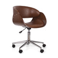 Office Chair Walnut Pu