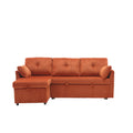United Modular Sectional Sofa L Shaped Modular Couch With Reversible Chaise Modular Sofa Sectional Couch With Storage Seats Orange Velvet 3 Seat