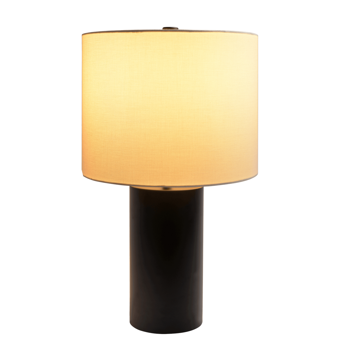 Aura Black Table Lamp With On Off Switch Black Block Base Black,White Table&Floor Lamps Metal