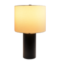 Aura Black Table Lamp With On Off Switch Black Block Base Black,White Table&Floor Lamps Metal