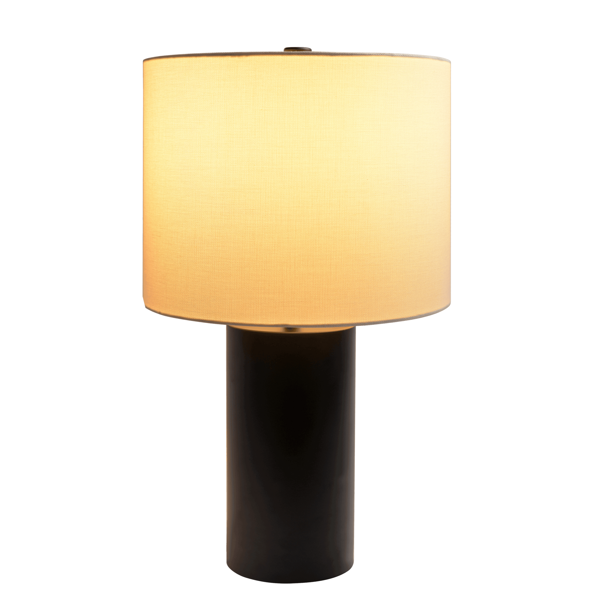 Aura Black Table Lamp With On Off Switch Black Block Base Black,White Table&Floor Lamps Metal