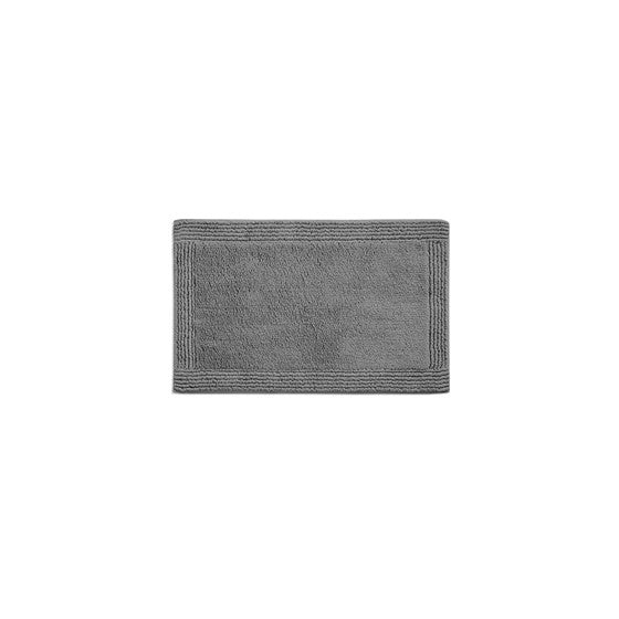 100% Cotton Tufted 3000 Gsm Reversible Bath Rug Gray Cotton