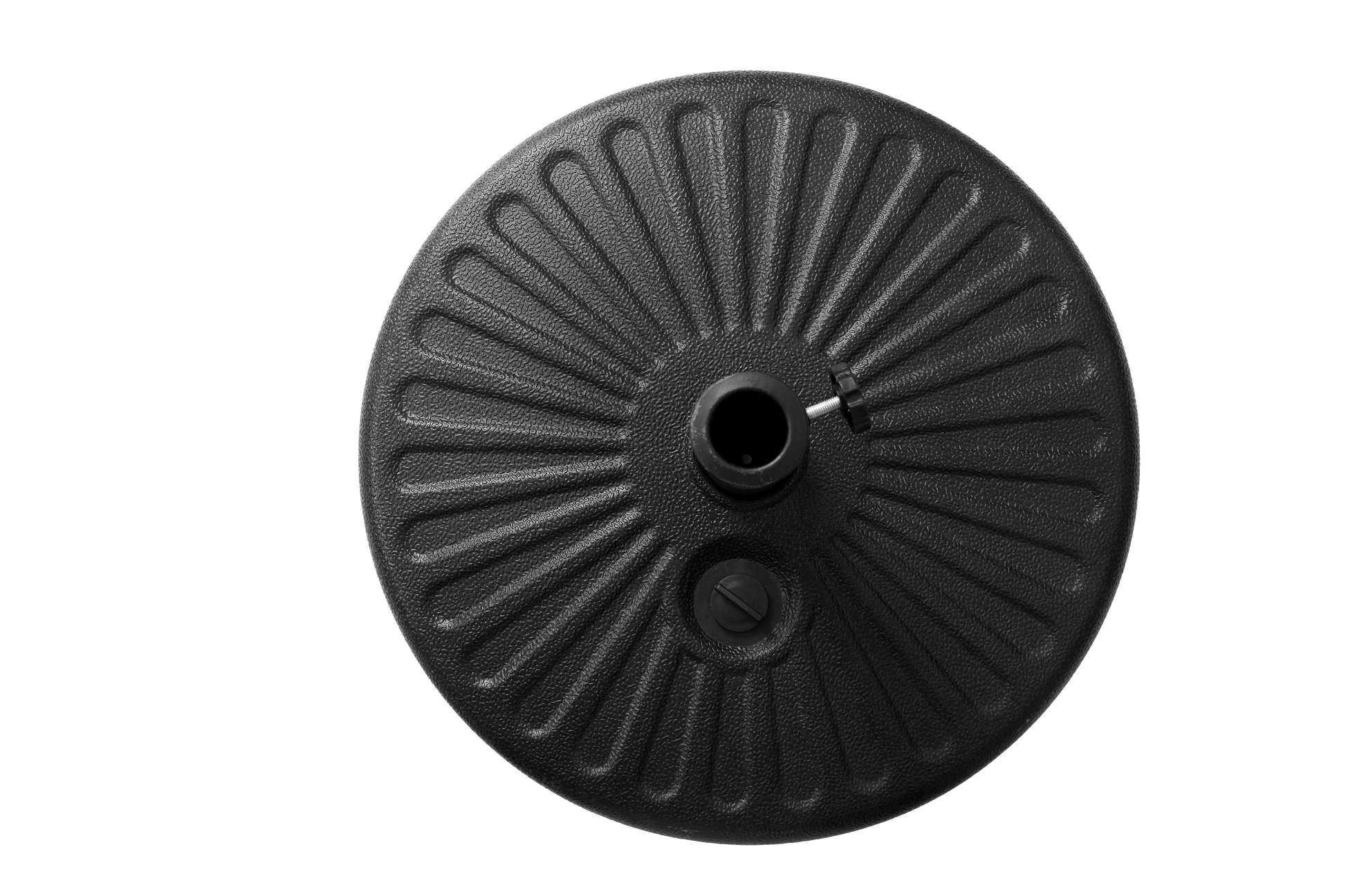 Umbrella Base Black Plastic