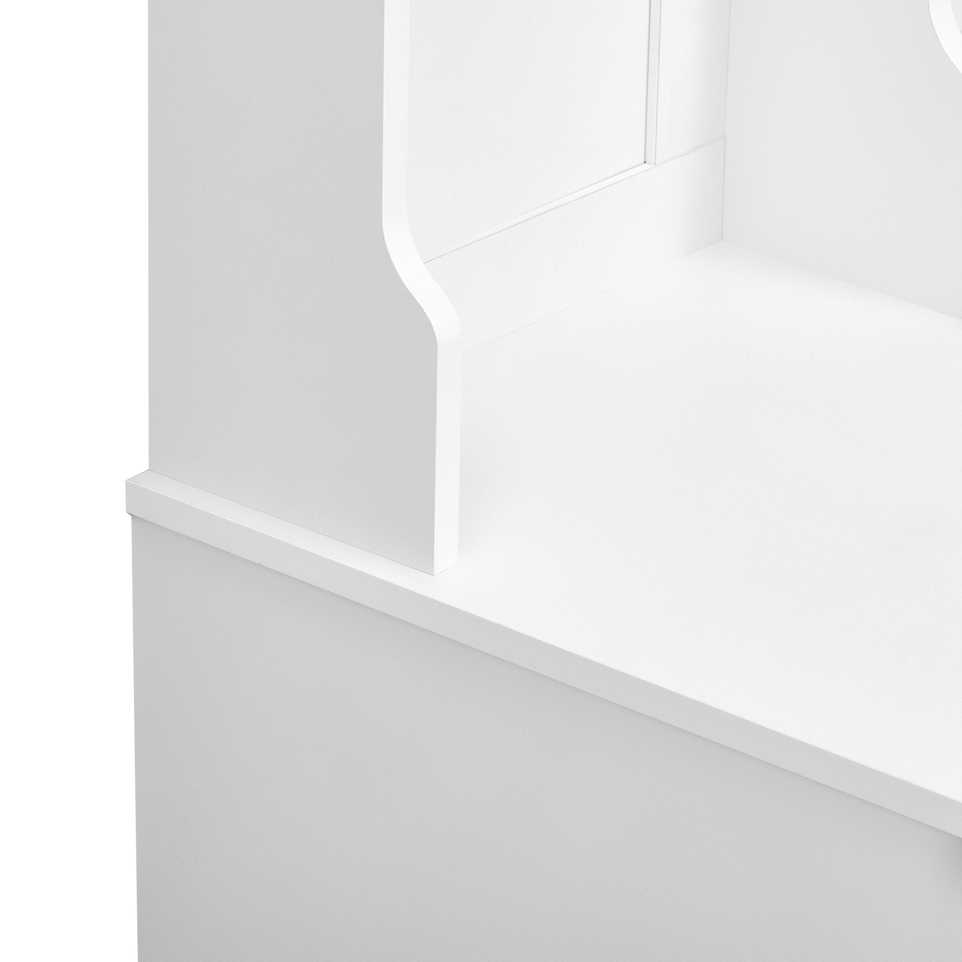 5 In 1 Entryway Bench With Coat Rack, 7 Sturdy Hooks, 2 Spacious Drawers And Adjustable Shelves, 58.8'' Wide Hall Tree With Metal Handles For Hallway, Entryway, Living Room White Mdf