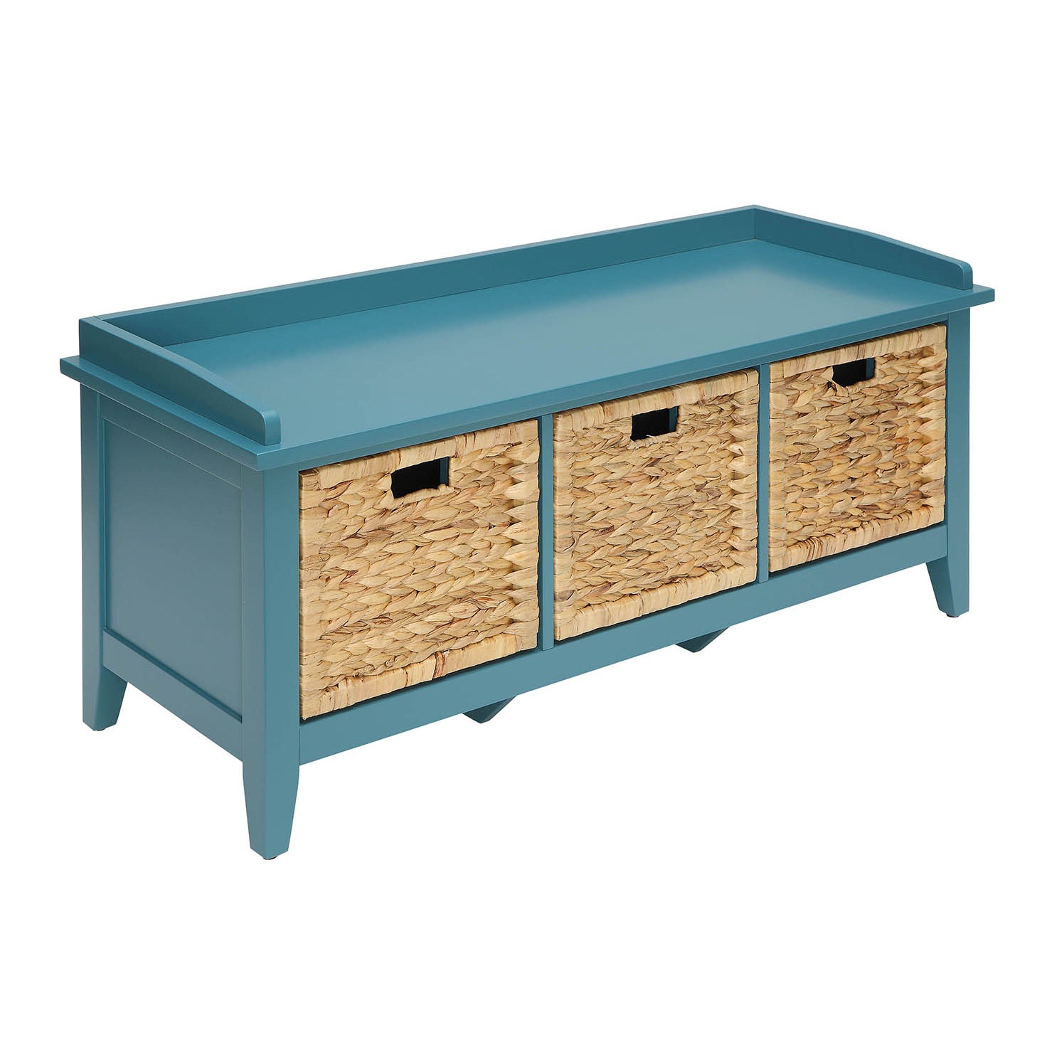 Beige And Teal Bench With 3 Drawer Teal Bedroom Drawer Wood