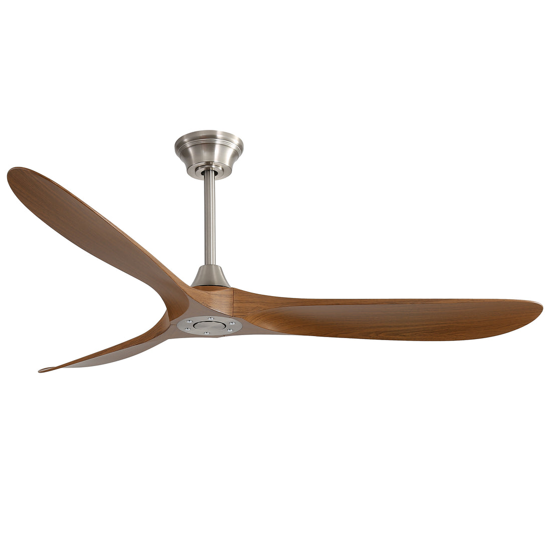 60 Inch Outdoor Ceiling Fan Without Light 3 Abs Blade With Smart App Control Brushed Nickel Abs