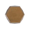 Metal Hammered End Table Gold Coffee & End Tables Round Iron