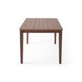 Dining Table With Square Leg Walnut Solid Wood Mdf