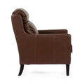 Club Chair Dark Brown Pu