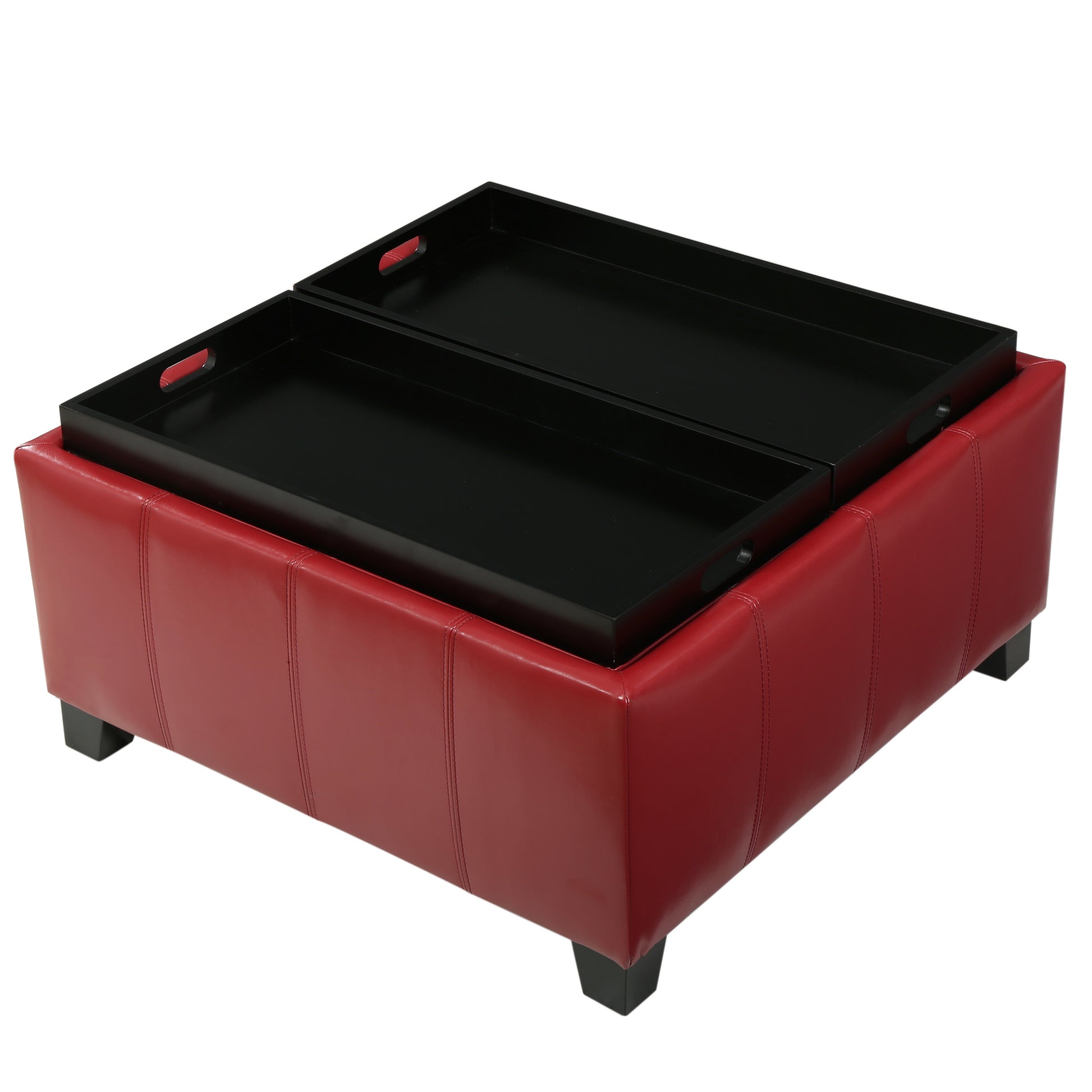 Mansfield Ottoman Red Pu