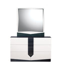 Vios Zebra White Hg Dresser White Black Mdf