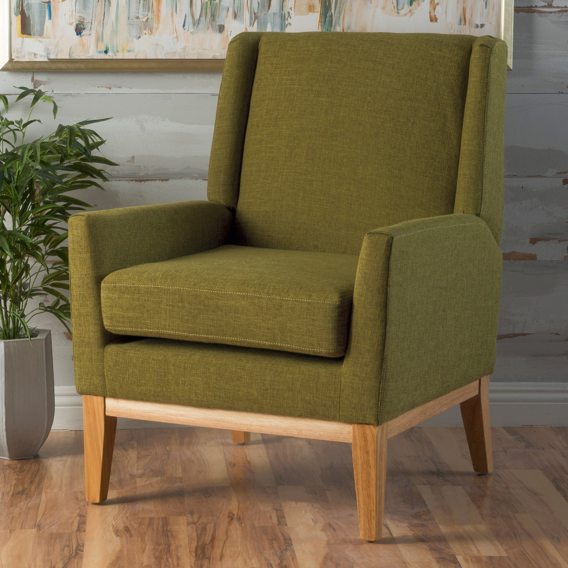 Kd Accent Chair Green Fabric